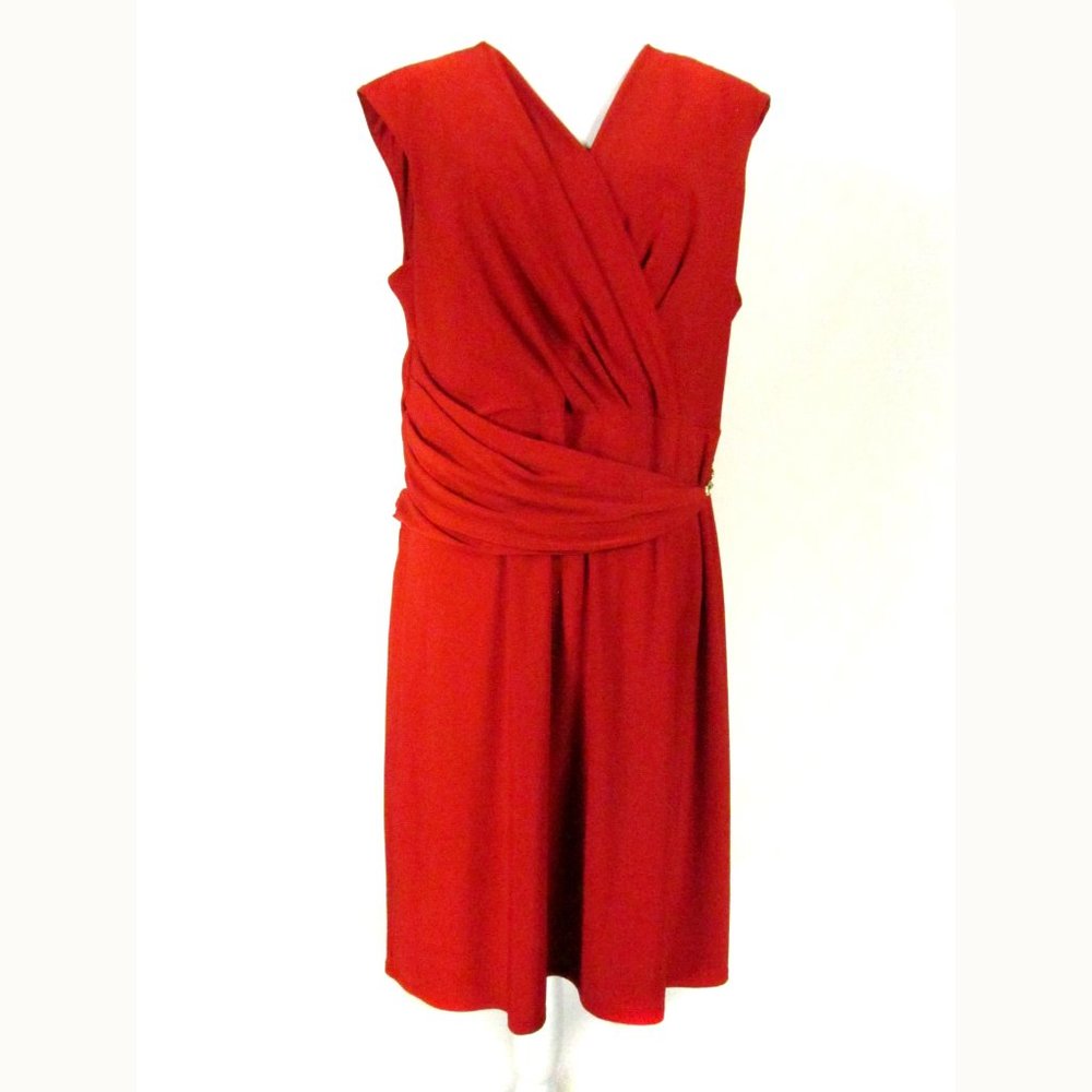 cb Women's Dress Size 1X Red Sleeveless